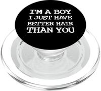 Soy un niño, solo que tengo mejor cabello que el de ustedes, niños pequeños PopSockets PopGrip para MagSafe