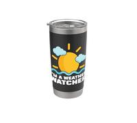 Soy un observador del tiempo ama la ciencia pronosticando la meteorología Vaso térmico de acero inoxidable de doble pared