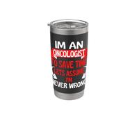 Soy un oncólogo para ahorrar tiempo, supongamos que nunca me equivoco Vaso térmico de acero inoxidable de doble pared