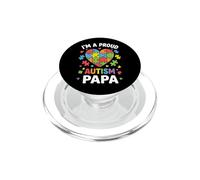 Soy un Orgulloso Autismo papá Rompecabezas corazón Autista PopSockets PopGrip para MagSafe