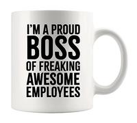 Soy Un Orgulloso Jefe De Empleados Increíbles. Taza Cerámica Taza De Café Porcelana Tazas 330Ml Para Cacao Amigo Té