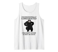 Soy un oso gruñón sarcástico emocionalmente estreñido Camiseta sin Mangas