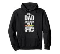 Soy un papá Abuelo y un Soldado de Guerra de Vietnam Veterano de Vietnam Sudadera con Capucha