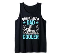 Soy un papá albañil como un papá Normal Pero más Fresco Divertido Camiseta sin Mangas