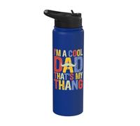 Soy un papá genial, ese es mi papá Thang Stainless Steel Insulated Water Bottle