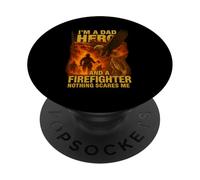 Soy un papá héroe y bombero - nada me asusta PopSockets PopGrip Adhesivo