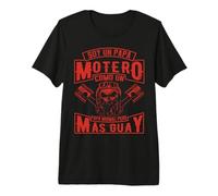 Soy Un Papá Motero como Un Papá Normal Pero Más Camiseta Premium
