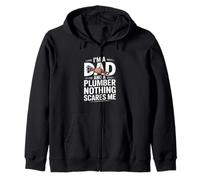 Soy un papá y un Fontanero Nada me Asusta Divertido Sudadera con Capucha
