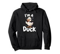 Soy un pato lindo dibujos animados animal arte Sudadera con Capucha