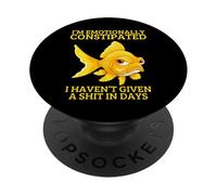 Soy un pez dorado gruñón sarcástico emocionalmente estreñido PopSockets PopGrip Adhesivo