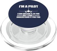 Soy UN PILOTO Explicar NO Puedo Entender para TI Meme EN LA Espalda PopSockets PopGrip para MagSafe