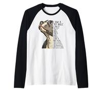 Soy un Pit Bull Soy un Mejor Amigo Soy un Miembro de la Familia Camiseta Manga Raglan