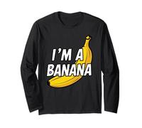 Soy un plátano Fruta Meme Banana Joke Manga Larga