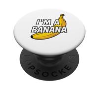 Soy un plátano Fruta Meme Banana Joke PopSockets PopGrip Adhesivo