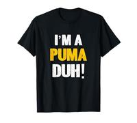 Soy un Puma Duh! Disfraz de Halloween Sencillo y sin complicaciones Camiseta