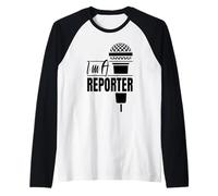 Soy un reportero Periodista Prensa Miembro Corresponsal Camiseta Manga Raglan