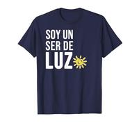 Soy un Ser de Luz Español Humanidad Empatía Paz Camiseta, Hombre, Azul Marino, 3XL