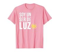 Soy un Ser de Luz Español Humanidad Empatía Paz Camiseta, Hombre, Rosado, M