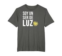 Soy un Ser de Luz Español Humanidad Empatía Paz Camiseta, Hombre Tallas Grandes, Asfalto, 4X Alto