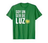 Soy un Ser de Luz Español Humanidad Empatía Paz Camiseta, Hombre, Verde Kelly, 3XL