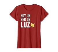 Soy un Ser de Luz Español Humanidad Empatía Paz Camiseta, Mujer, Arándano, S