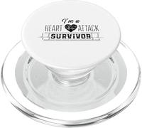 Soy un sobreviviente de un Ataque cardíaco Infarto Survived Heart Surgery PopSockets PopGrip para MagSafe