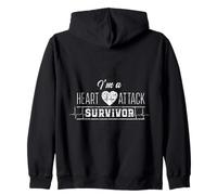 Soy un sobreviviente de un Ataque cardíaco Infarto Survived Heart Surgery Sudadera con Capucha