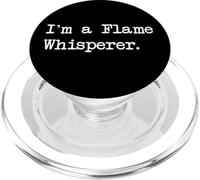 Soy un susurrador de llamas divertido fabricante de velas citas ropa PopSockets PopGrip para MagSafe
