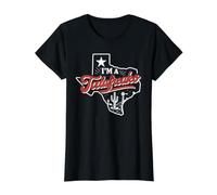 Soy un Talafreako Texas Liberal Camiseta gráfica económica, Mujer, Negro, M