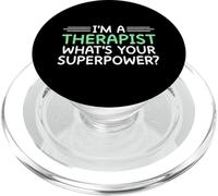 Soy un Terapeuta cuál es tu Terapeuta superpoderoso PopSockets PopGrip para MagSafe