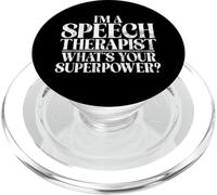 Soy un terapeuta del habla cuál es tu Terapia del habla Superpower PopSockets PopGrip para MagSafe