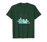 Soy un Trabajo en Progreso Crecimiento Lento Motivacional Camiseta, Hombre, Verde Bosque, S