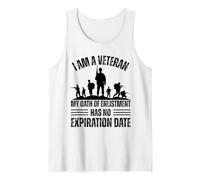 Soy un veterano Mi juramento de alistamiento no tiene fecha de vencimiento Camiseta sin Mangas