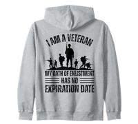 Soy un veterano Mi juramento de alistamiento no tiene fecha de vencimiento Sudadera con Capucha