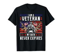 Soy un veterano Mi juramento nunca expira - Veterano patriótico Camiseta