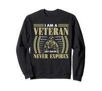 Soy un veterano Mi juramento nunca expira - Veterano patriótico Sudadera
