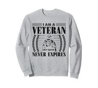 Soy un veterano Mi juramento nunca expira - Veterano patriótico Sudadera