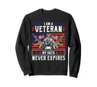 Soy un veterano Mi juramento nunca expira - Veterano patriótico Sudadera