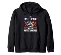 Soy un veterano Mi juramento nunca expira - Veterano patriótico Sudadera con Capucha