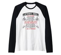 Soy un veterano - Veteran's Creed Camiseta Manga Raglan