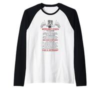 Soy un veterano - Veteran's Creed Camiseta Manga Raglan