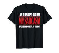 Soy un Viejo gruñón Sarcasmo Divertido papá bromea Abuelo Camiseta gráfica económica