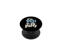 Soy un Yeti para una Fiesta, Divertido Humor de Monstruos de Nieve PopSockets PopGrip Adhesivo