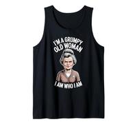 Soy una anciana gruñona Soy quien Soy Delgada Paciencia Camiseta sin Mangas