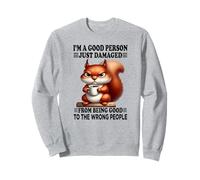 Soy una Buena Persona Que Acaba de dañar por ser una Buena Ardilla Sudadera