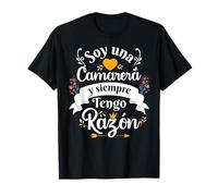 Soy Una Camarera Siempre Razon Divertido Para Mujer Camiseta