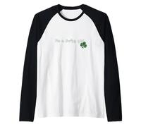 Soy Una Chica Afortunada Feliz Día De San Patricio Camiseta Manga Raglan
