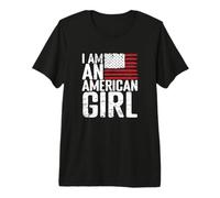 Soy una Chica Americana Camiseta Premium