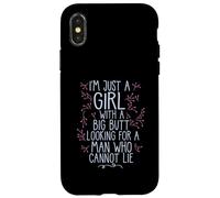 Soy UNA Chica con UN Hombre DE Big Trasero Meme Carcasa para iPhone X/XS