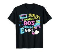 Soy una Chica de los 80 Classic 80s Elements Fun Throwback Camiseta
